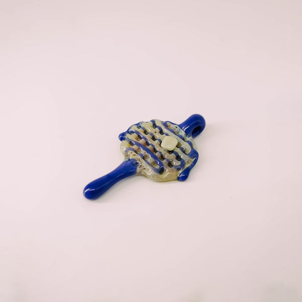 Chad Pieces Waffle Blue Pendant