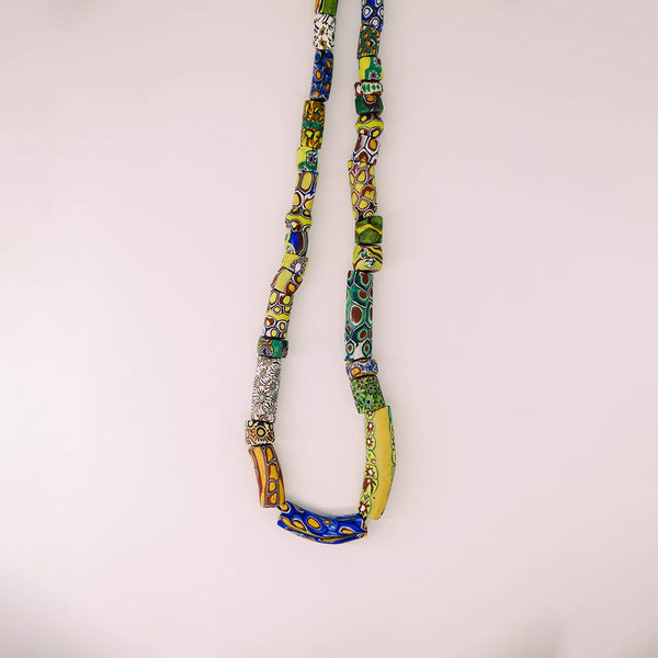 Early 19th Century Glass Millefiori Beads Necklace